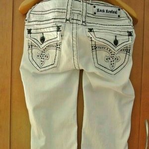 Rock Revival White denim jeans New Condition